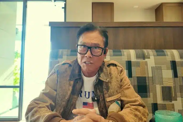 Robert Kiyosaki explicando razão de vender prata e ouro em troca de bitcoin