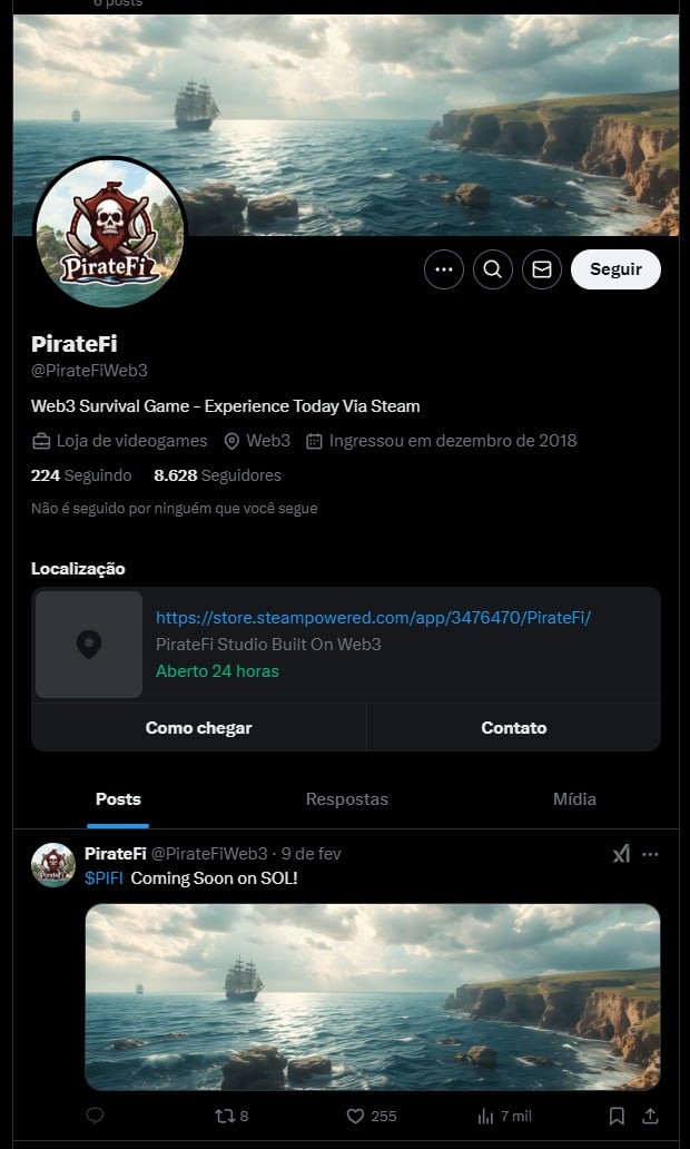 Desenvolvedores de jogo removido pela Steam por conter malware planejavam lançar criptomoeda na rede Solana. Fonte: X.