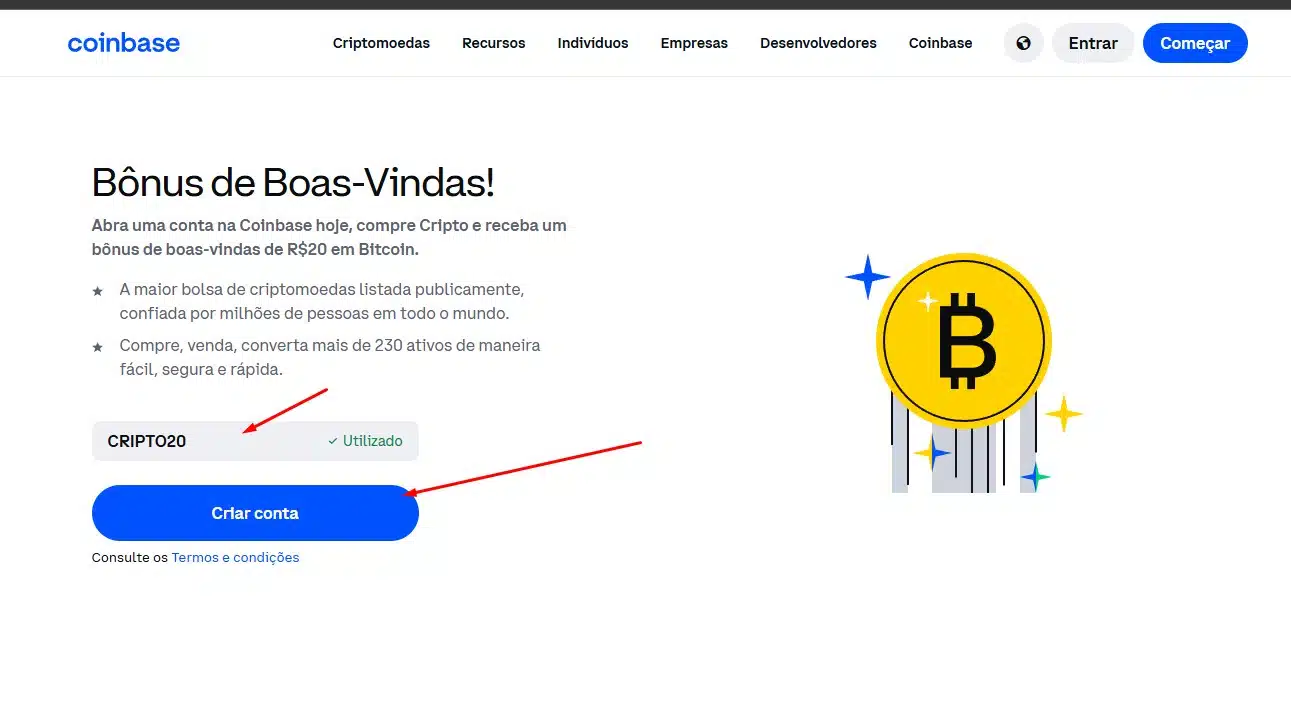 Coinbase 20 reais em bitcoin como ganhar