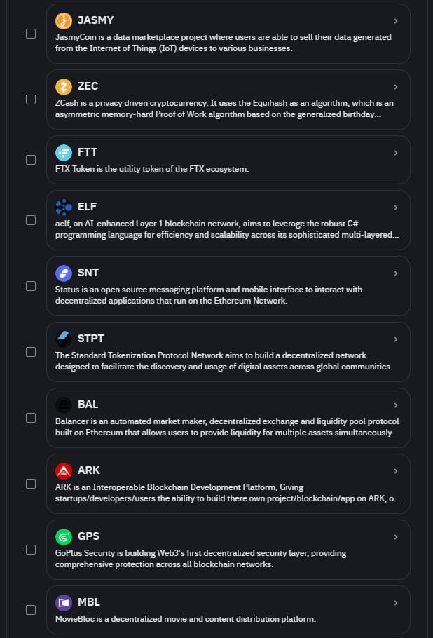 Usuários da Binance poderão votar em criptomoedas que devem ser removidas da corretora. Fonte: Binance.