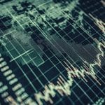 Gráfico de negociação de criptomoedas distorcido. Fonte: Midjourney.