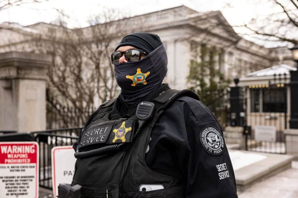 Agente do Serviço Secreto dos EUA em operação