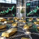 Ouro em versão tokenizada na blockchain com alta nos mercados