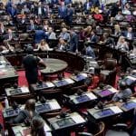 Plenário da Câmara de Deputados da Argentina no dia 8 de abril de 2025, votações sobre memecoin Libra Javier Milei
