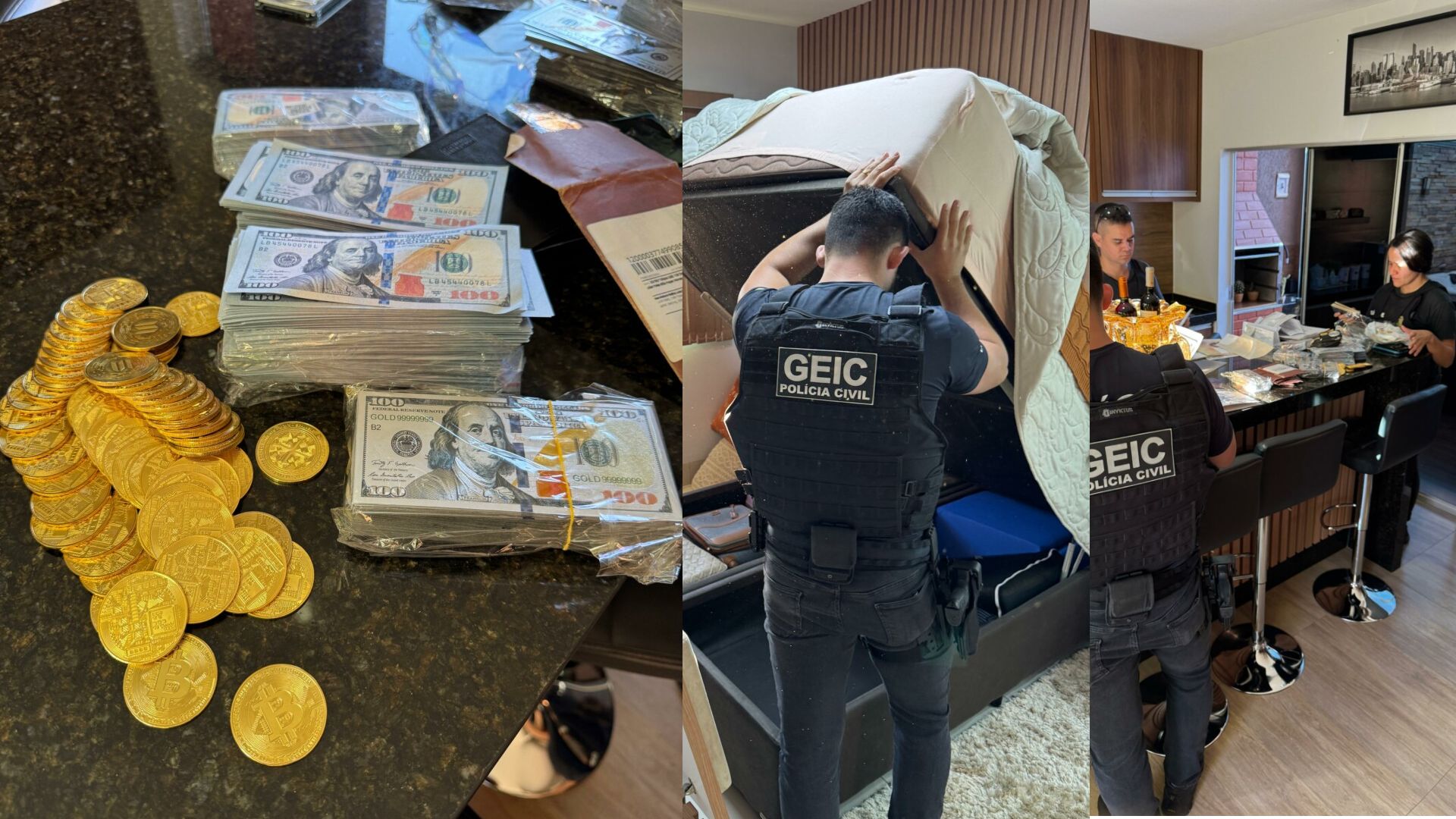 Criptomoedas e dólares falsos entram na mira da polícia em operação contra ex-secretário de prefeitura em Goiás