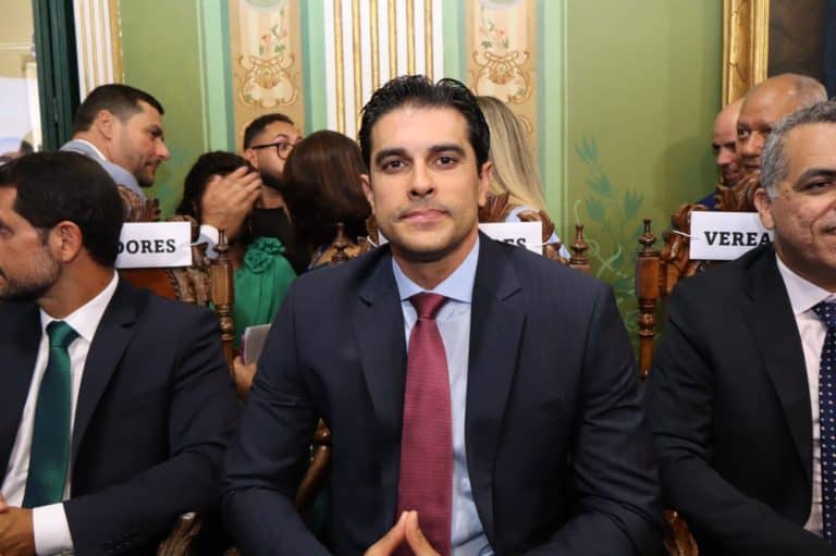 Alexandre Aleluia, vereador de Salvador pelo PL. Fonte: Câmara de Vereadores/Reprodução. bitcoin blockchain projeto de lei