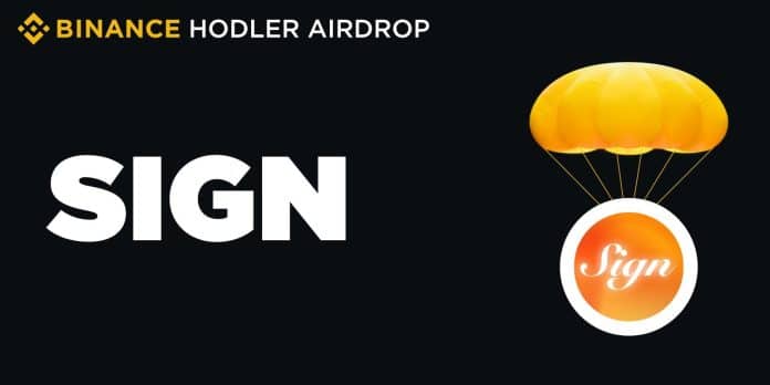 Binance anuncia distribuição da criptomoeda Sign (SIGN). Fonte: Reprodução.