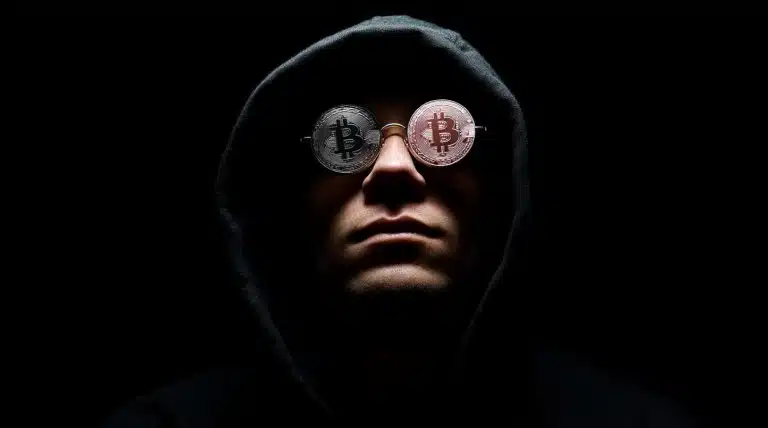 Hacker de criptomoedas. Fonte: Midjourney.