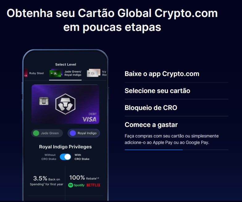 Como criar cartão Crypto.com