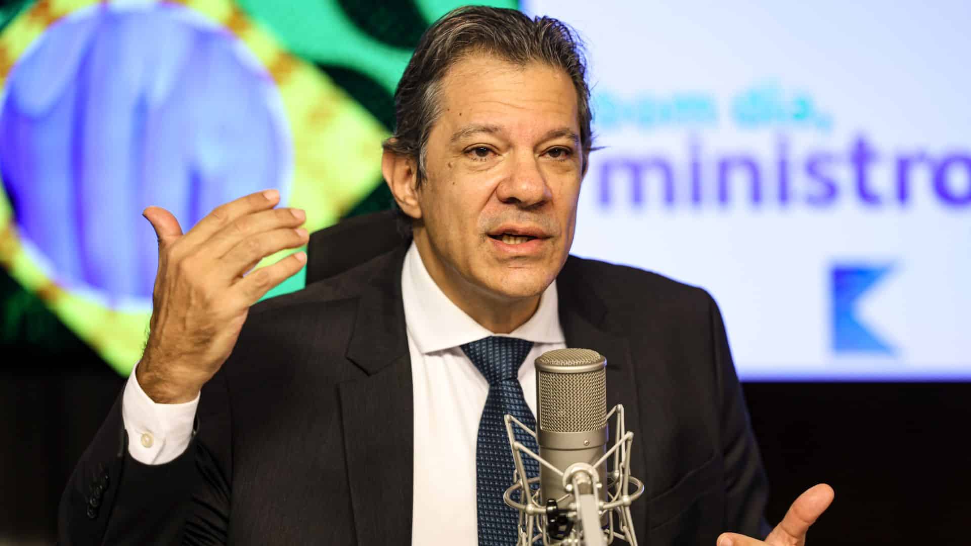 Ministro Fernando Haddad em programa criptomoedas