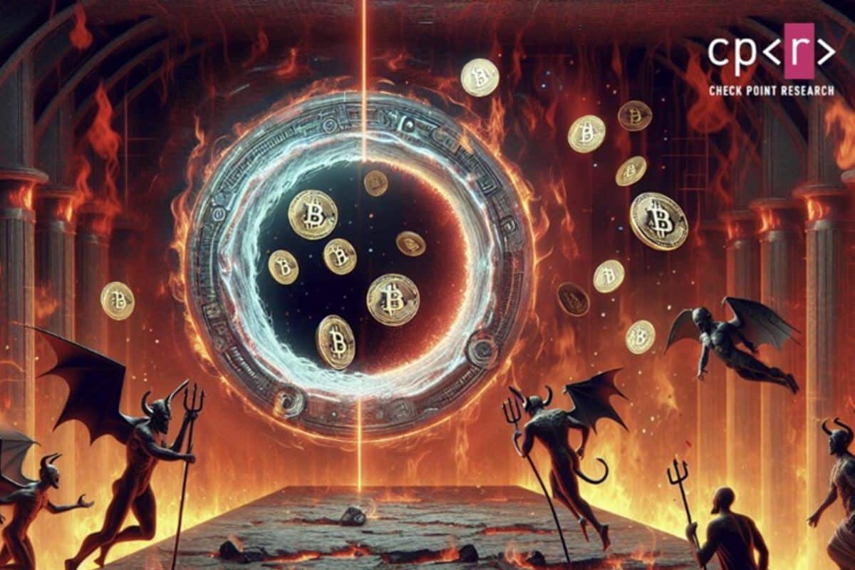 Pesquisa da Check Point sobre ataque na Coinbase (Divulgação)