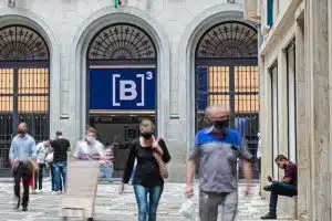 Porta da bolsa de valores brasileira, a B3