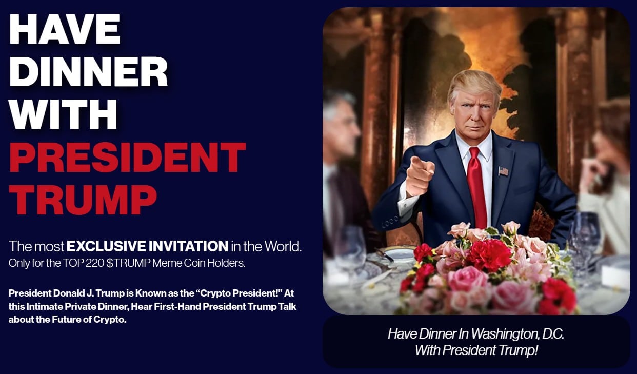 Convite jantar Trump