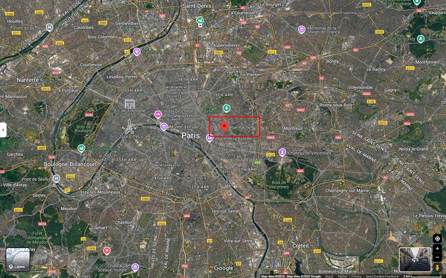Tentativa de sequestro ocorreu no centro de Paris, na França, bem próximo à Praça da Bastilha. Fonte: Google Maps.