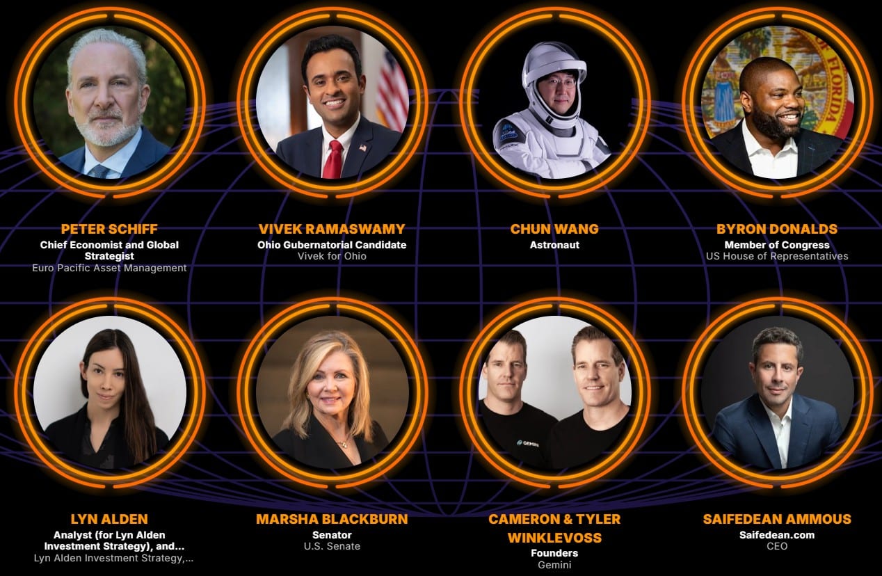 Peter Schiff é presença confirmada na conferência Bitcoin 2025. Fonte: Bitcoin 2025.