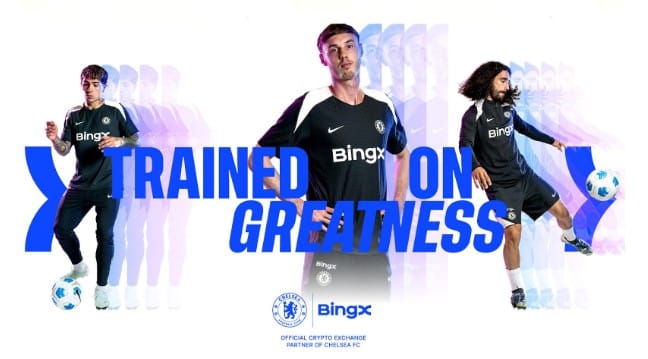 BingX e Chelsea FC apresentam o uniforme de treino 25/26 com a campanha “Treinados para a Grandeza”