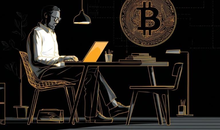 Bitcoin consultor na mesa