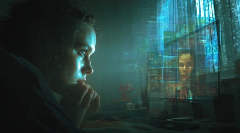 Deepfake. Fonte: Midjourney.
