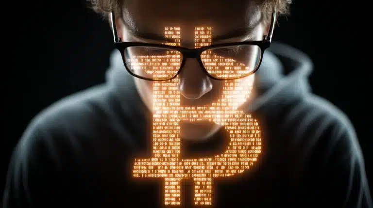 Desenvolvedor do Bitcoin. Fonte: Midjourney.