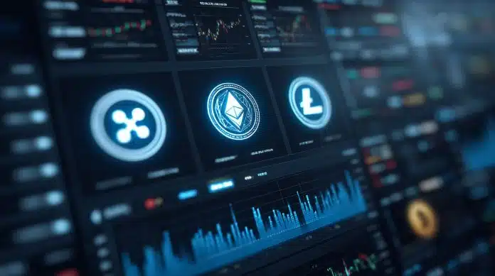 ETFs de criptomoedas. Fonte: Midjourney.