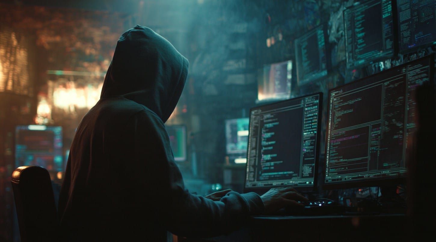 Hacker. Fonte: Midjourney.