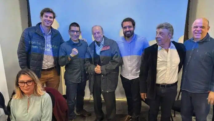 Renato Trezoitão ao lado de José Maria Eymael.