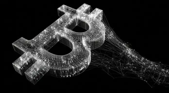 Símbolo do Bitcoin. Fonte: Midjourney.