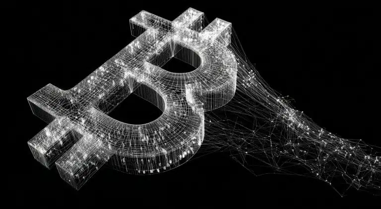 Símbolo do Bitcoin. Fonte: Midjourney.