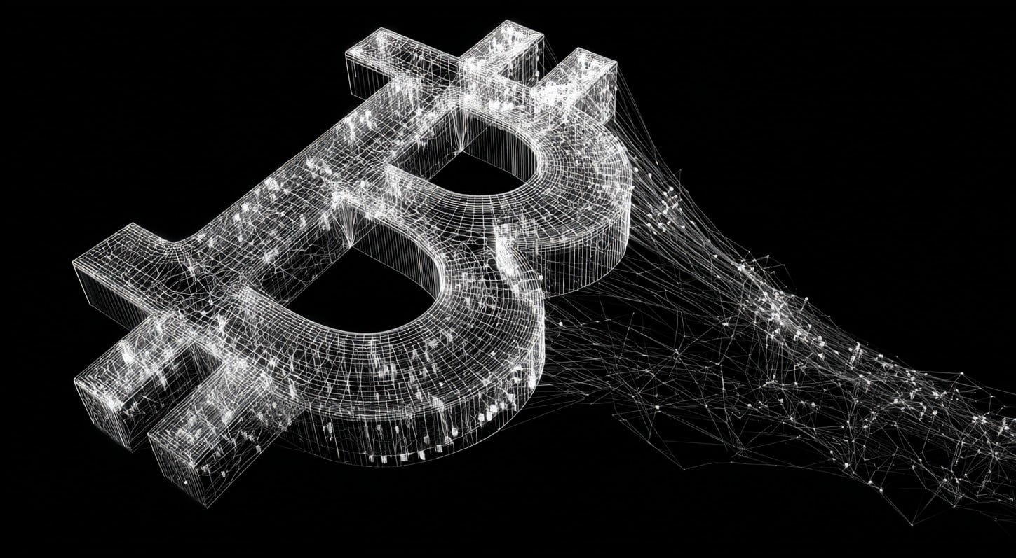 Símbolo do Bitcoin. Fonte: Midjourney.