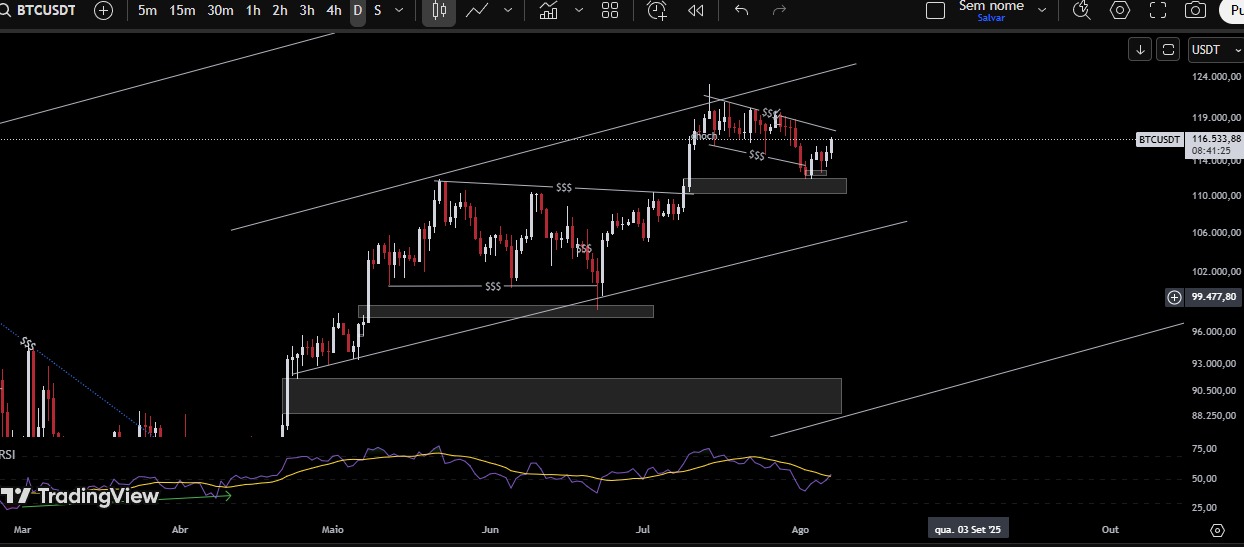 Gráfico Bitcoin - Tradingview