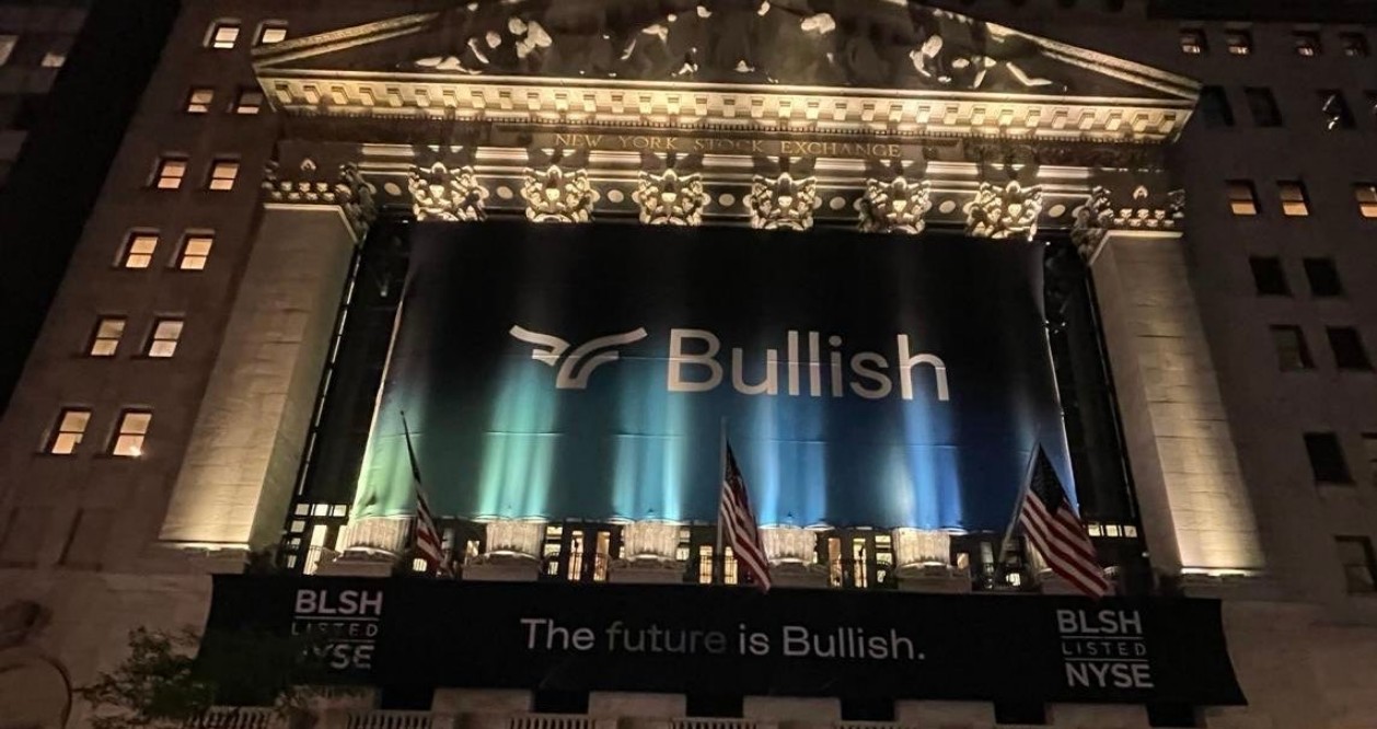 Ações da Bullish disparam 218% em dia de estreia na NYSE