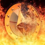 Ethereum queimando no fogo