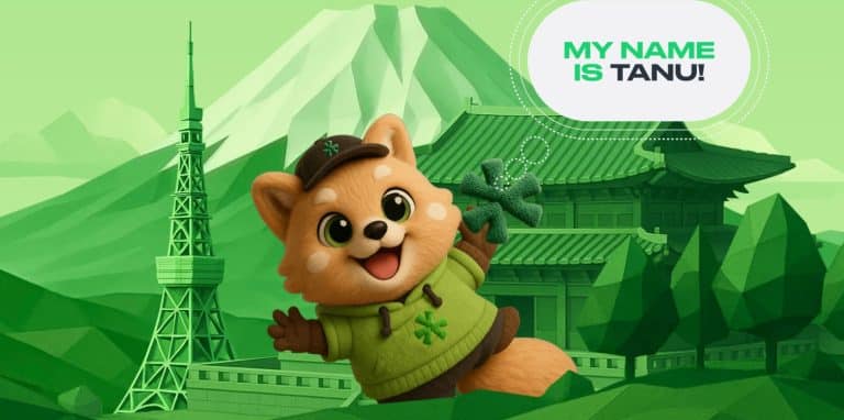 Personagem da UXLINK. Fonte: UXLINK/Reprodução.