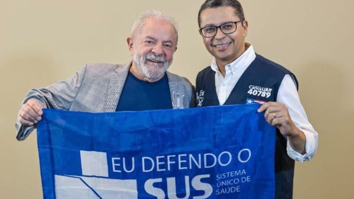 Deputado Carlos Lula ao lado do Presidente Lula em defesa do SUS confiscar criptomoedas