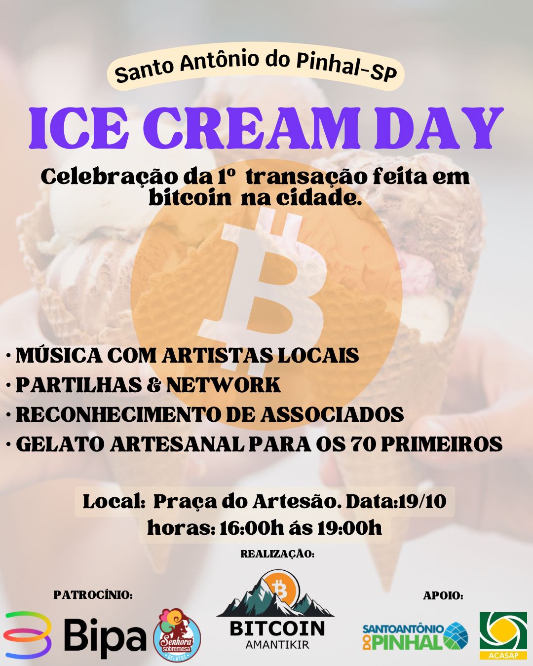Festival com pagamento em bitcoin