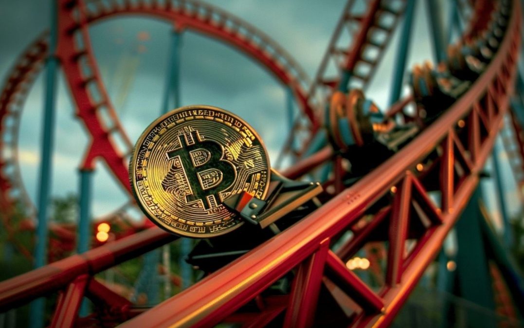 Bitcoin em montanha russa