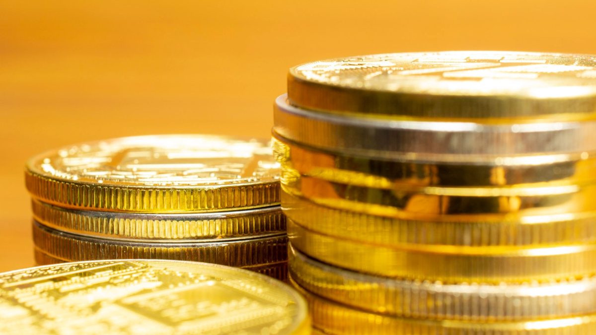 Moedas empilhadas