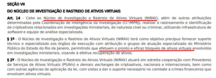 Novo núcleo de investigação em criptomoedas no Rio deve garantir rápido bloqueio de criptomoedas em parceria com corretoras nacionais e internacionais