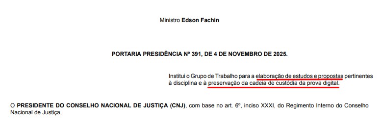 Portaria assinada pelo presidente do STF e CNJ pede estudos com blockchain