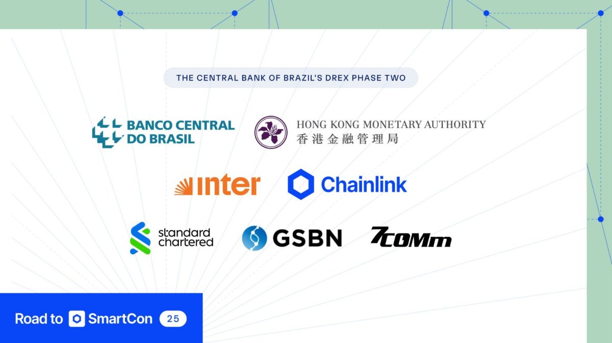 Participantes do teste do Drex no comércio internacional. Fonte: Chainlink/LinkedIn.