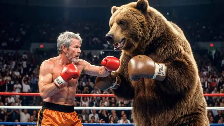 Michael Saylor lutando contra urso Strategy compra bitcoins