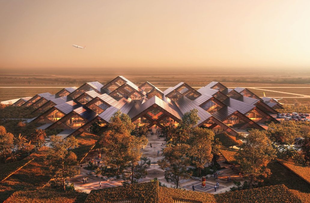 Conceito da nova cidade do Butão financiada com Bitcoin. Fonte: Governo do Butão/Reprodução.