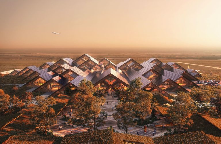 Conceito da nova cidade do Butão financiada com Bitcoin. Fonte: Governo do Butão/Reprodução.