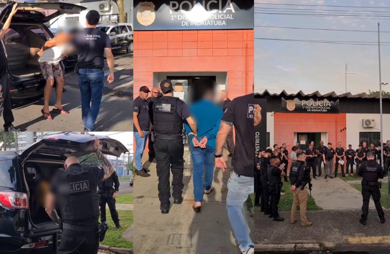 Polícia prendeu oito suspeitos de roubar R$ 300 mil em criptomoedas e um segue foragido. Imagens: GCI/Reprodução.