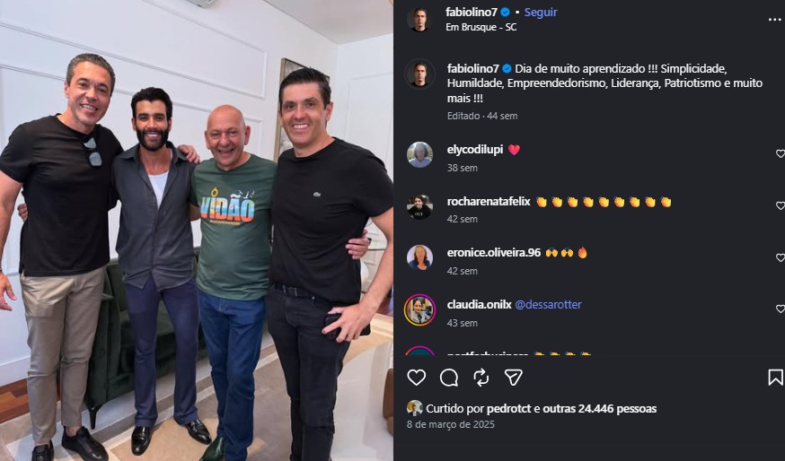 Fundador Onilx Gustavo Lima e Luciano Hang