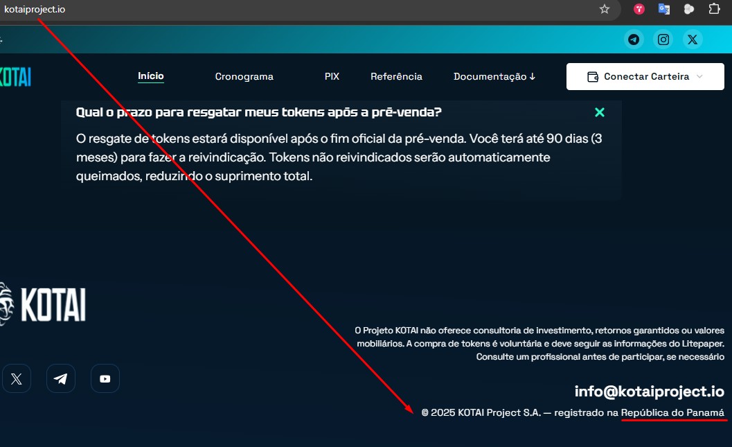 Site diz que Kotai fica no Panamá