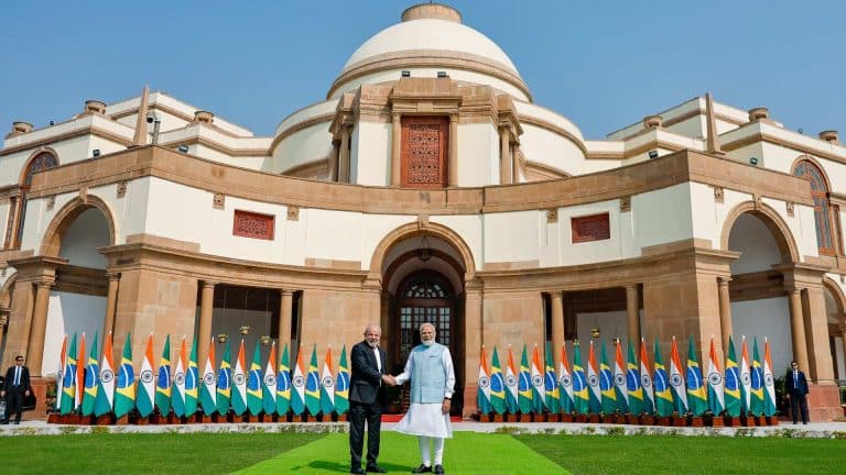 Lula com o primeiro-ministro da Índia