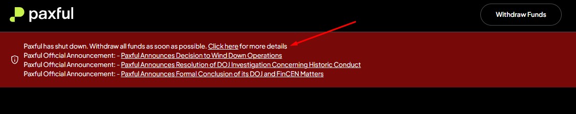 Paxful manda clientes sacarem criptomoedas o mais rápido possível P2P de Bitcoin justiça dos EUA