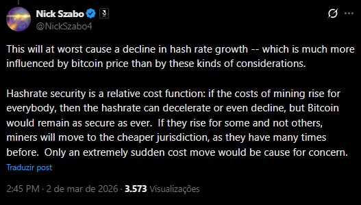 Nick Szabo ameaça bitcoin