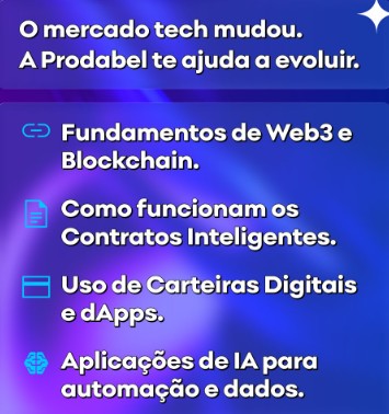 Roteiro do curso gratuito de criptomoedas promovido pela Prefeitura de Belo Horizonte